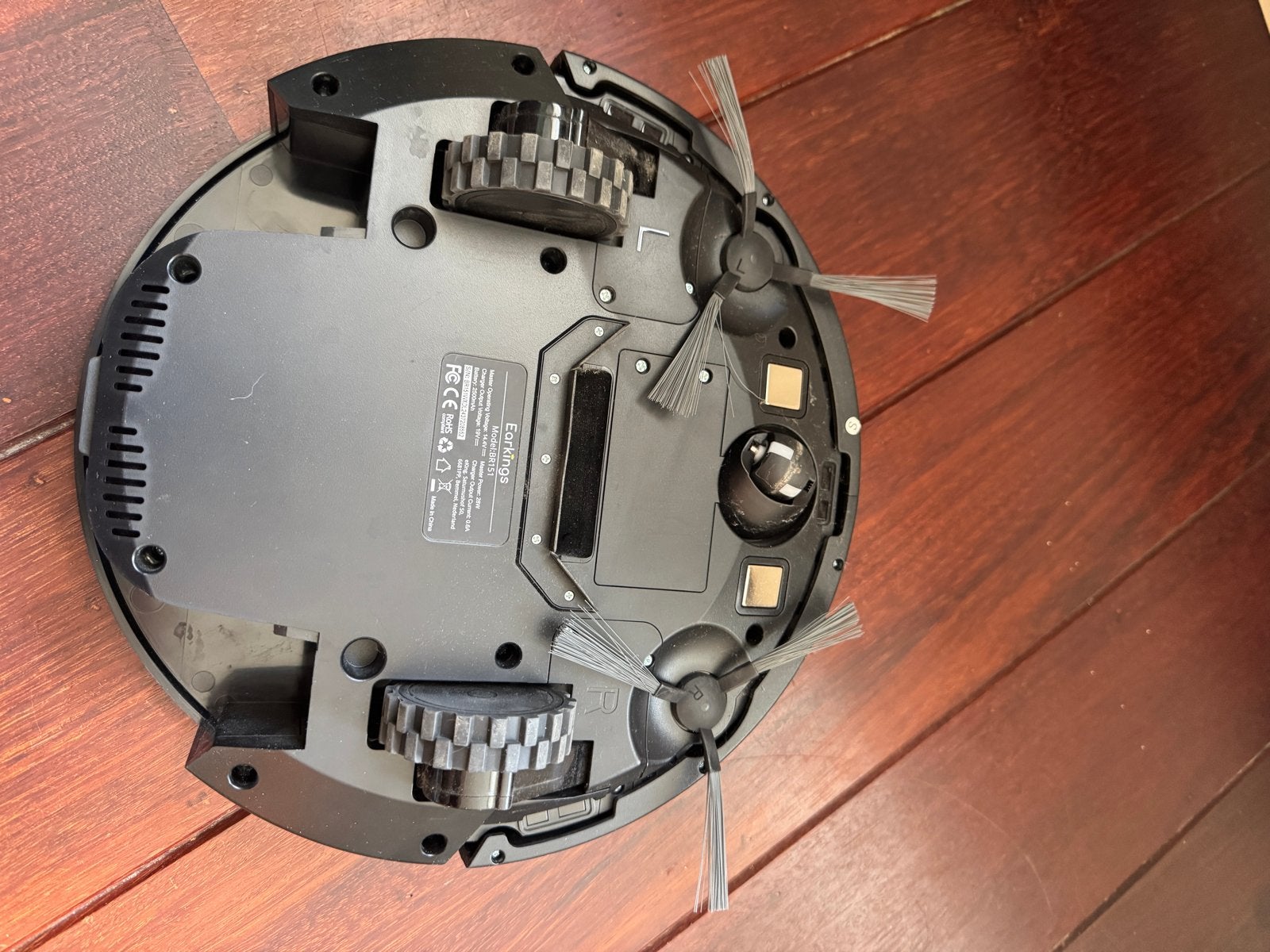 Earkings Robot Stofzuiger met Oplaadstation, Overige merken, Zo goed als nieuw, Robotstofzuiger, Reservoir