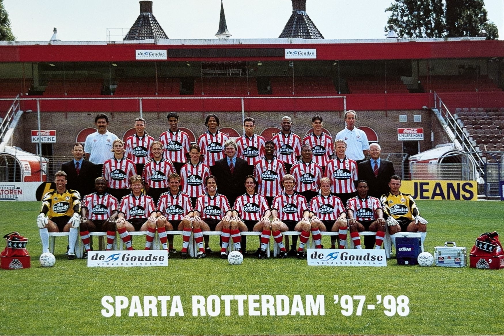 Elftalkaart Sparta Rotterdam - seizoen 1997/1998, Verzenden, Zo goed als nieuw, Sparta, Spelerskaart