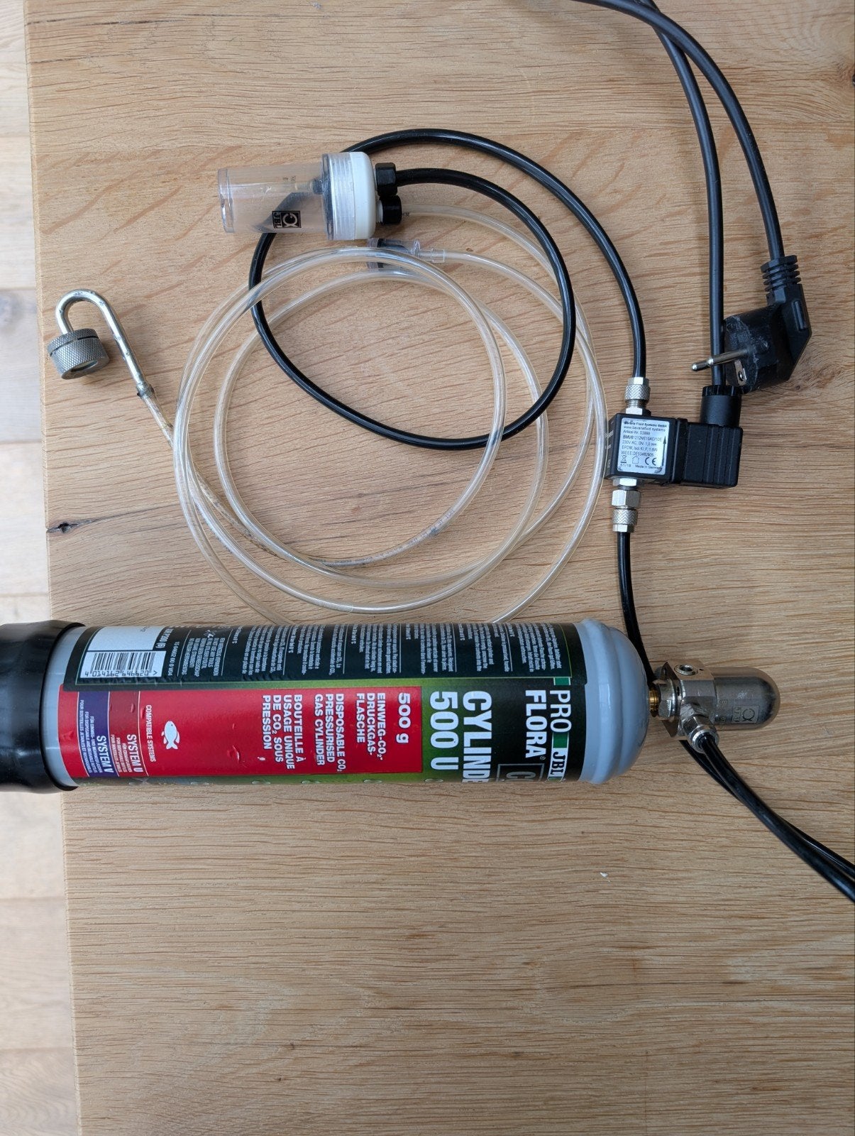Compact compleet JBL Co2 systeem voor wegwerpflessen, Gebruikt, JBL, Ophalen of Verzenden, Inclusief slangen