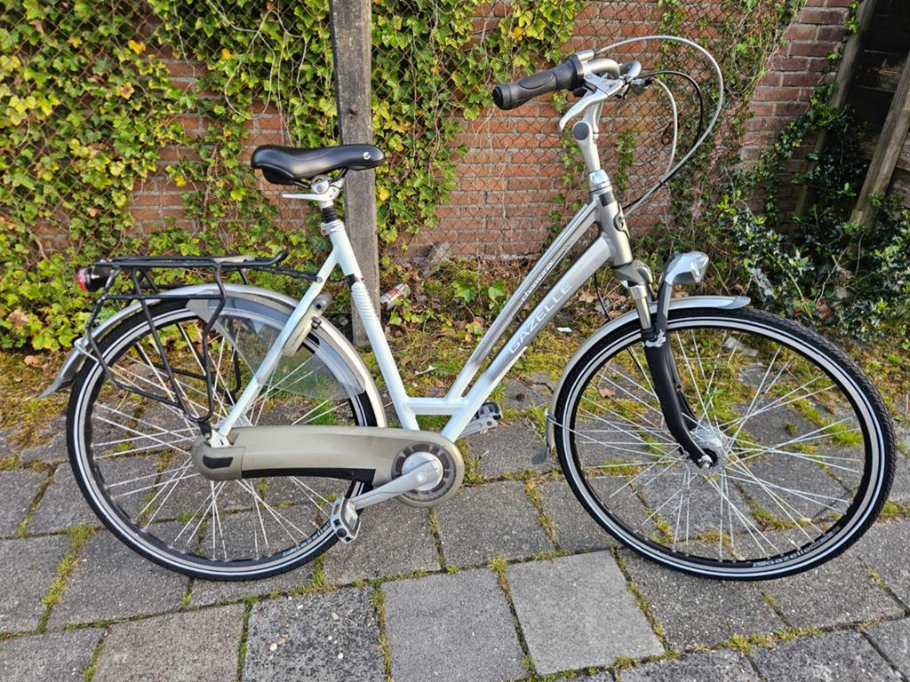 Gazelle Chamonix damesfiets, Gebruikt, Velgrem, Versnellingen, Ophalen of Verzenden