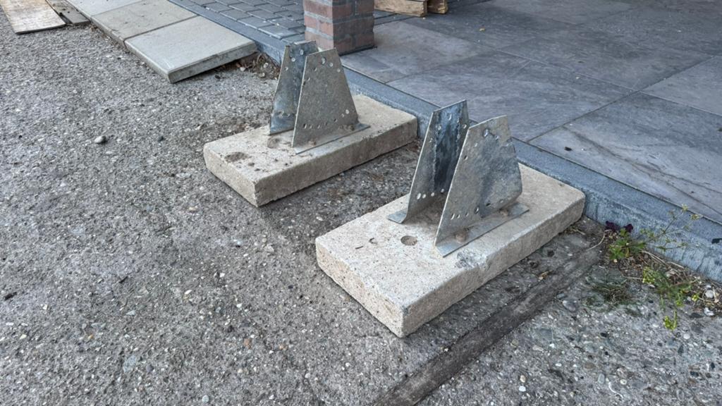 Betonvoet betonpoer zware kwaliteit, Doe-het-zelf en Verbouw, Ophalen, 10 m² of meer, Vloertegels, Overige materialen