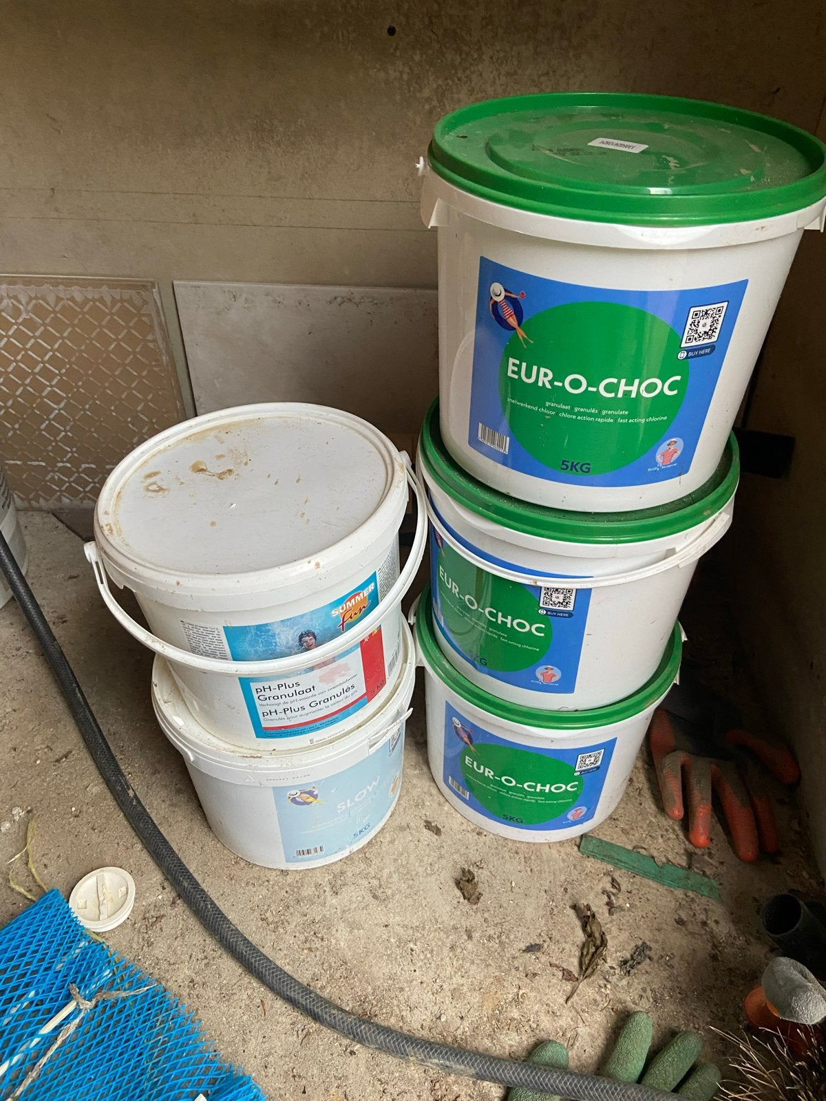 Zwembad chemicaliën: 15 kg Chloor + pH-Plus Granulaat, Ophalen, Gebruikt, Reinigingsmiddel