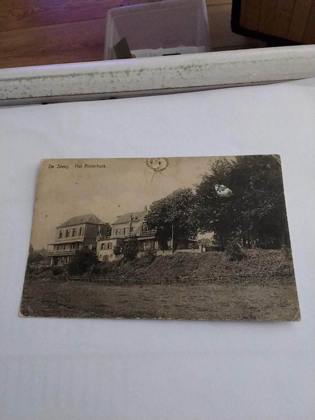 Oude Ansichtkaart De Steeg, Het Rivierhuis (Gelopen), Ophalen of Verzenden, Voor 1920, Gelopen, Gelderland