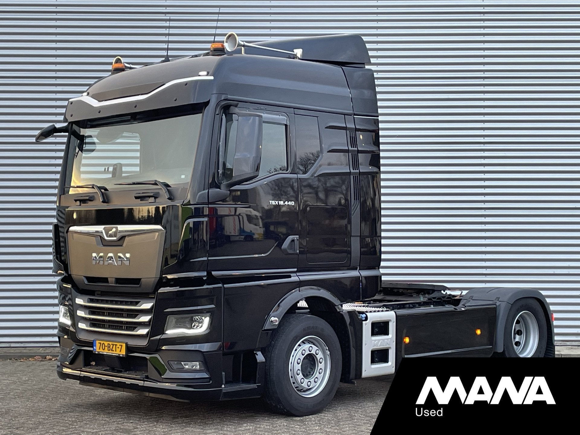 MAN TGX 18.440 GM 4x2 BLS Sideskirts 17DKM! Standkachel Koel, Auto's, Automaat, Euro 6, MAN, Zwart