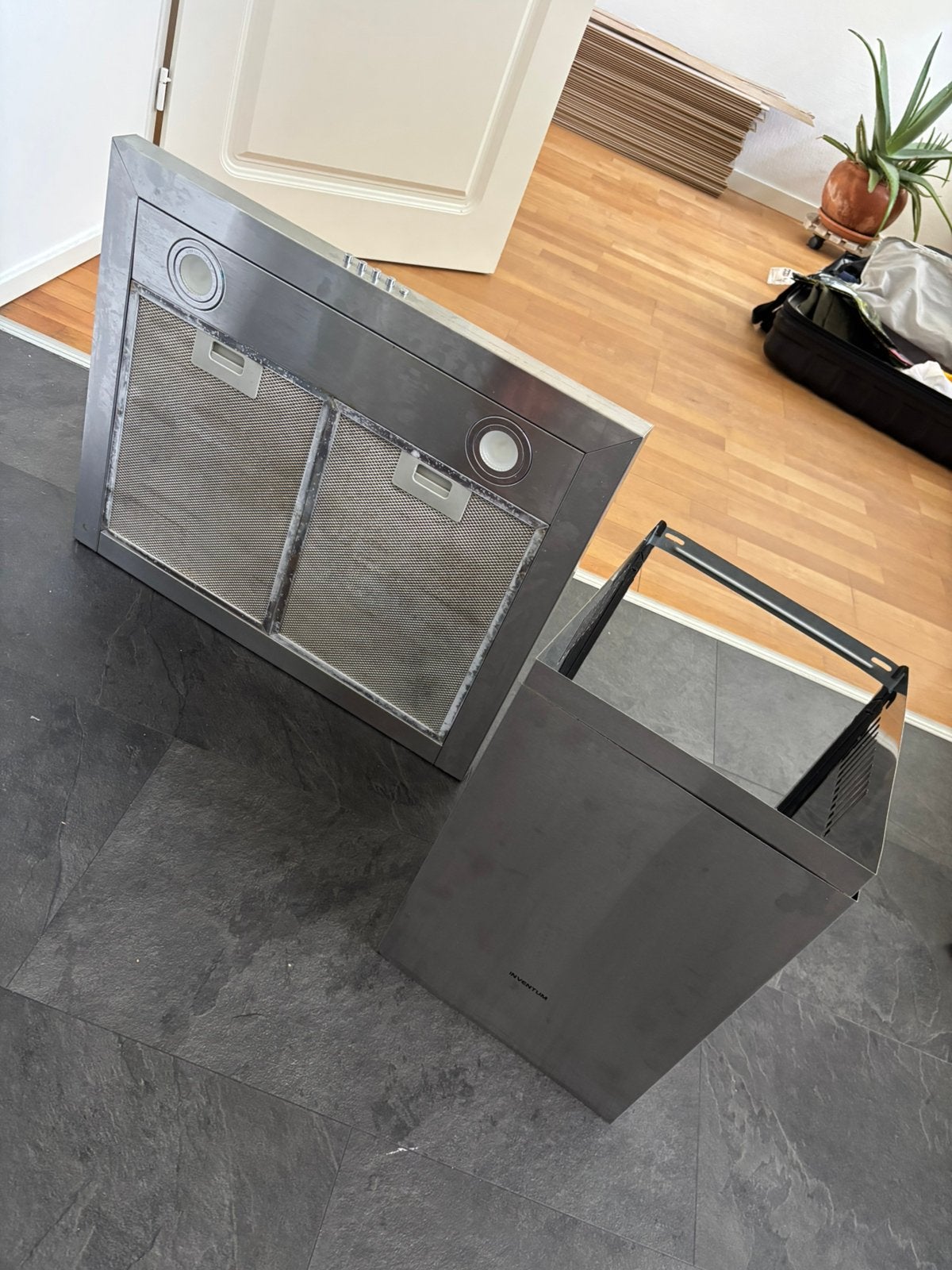 Inventum afzuigkap wand 60cm, Ophalen, Gebruikt, 50 tot 100 cm, Minder dan 100 cm