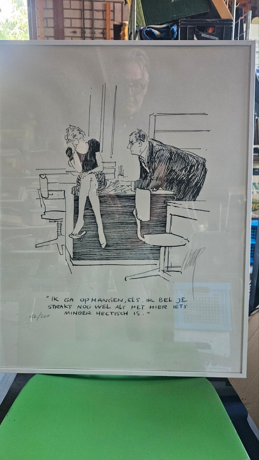 Originele gesigneerde litho Peter van Straten - 42/200, Ophalen, Lithografie, Genummerd