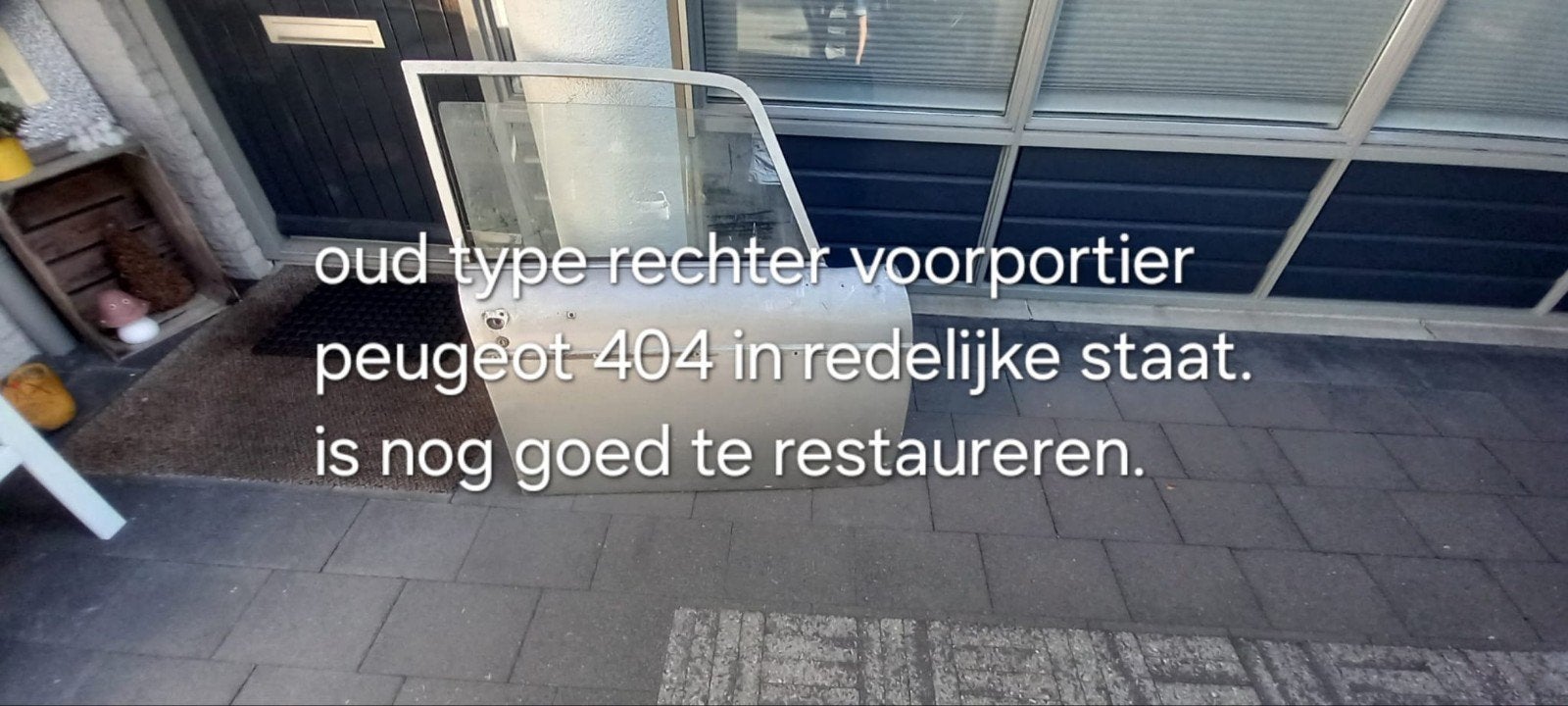 Peugeot 404 rechter voorportier (oud type), Ophalen, Gebruikt, Deur, Peugeot