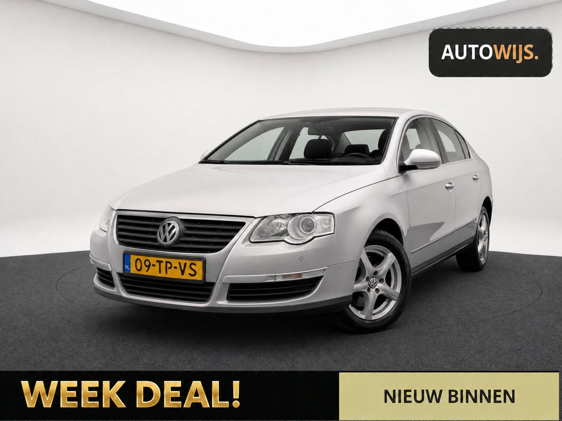 Volkswagen Passat 1.6 FSI Comfortline|AUT|LM-VELG|TREKHAAK|N, Auto's, Gebruikt, Zwart, 4 cilinders, 116 pk