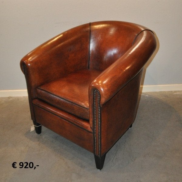 Brocante schaapsleren fauteuils, Ophalen of Verzenden