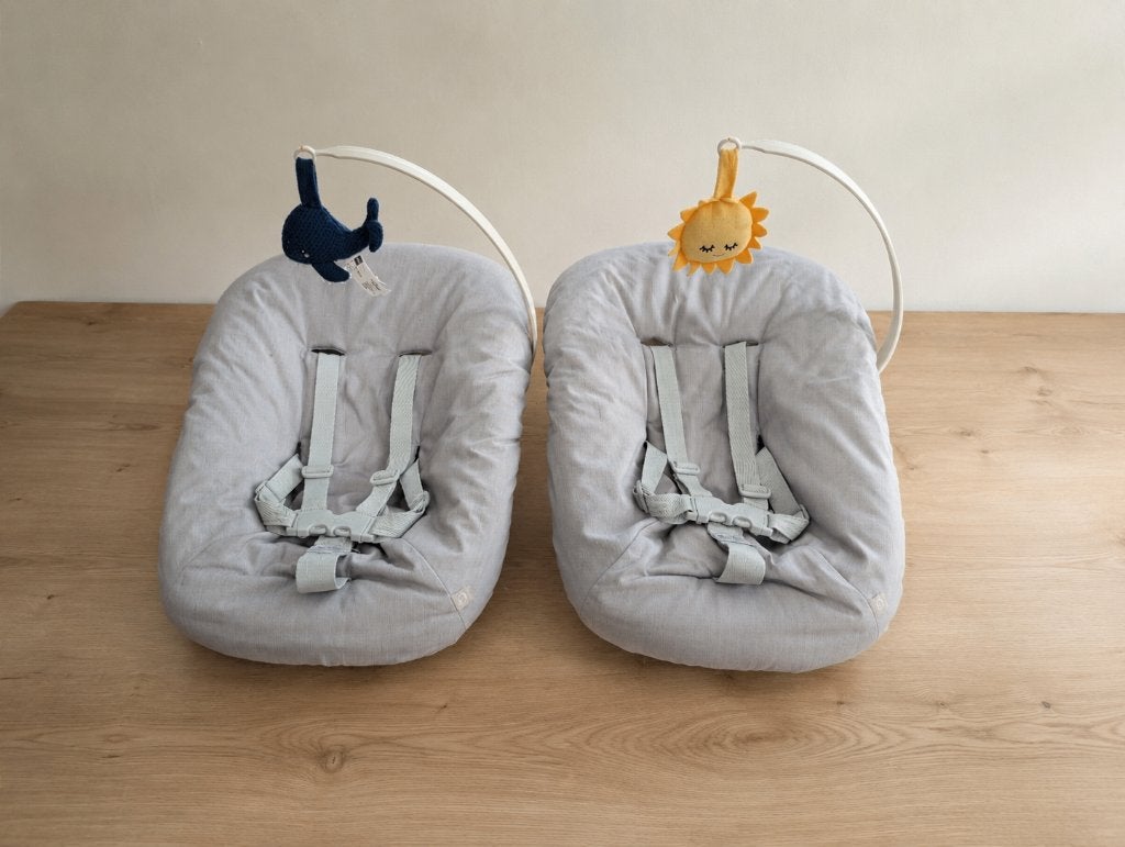 Stokke Newborn set (twee stuks, ook los te koop), Kinderen en Baby's, Kinderstoelen, Ophalen, Zo goed als nieuw, Hangstoel, Gordel(s)