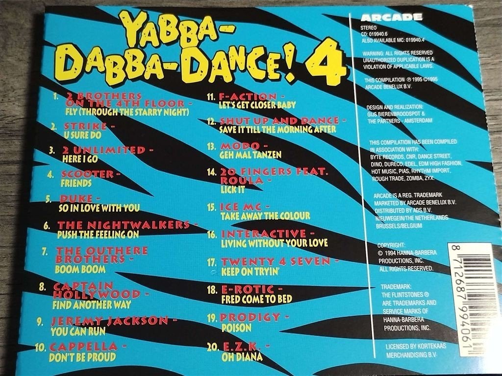 Yabba-Dabba-Dance! 4, Ophalen of Verzenden, Zo goed als nieuw