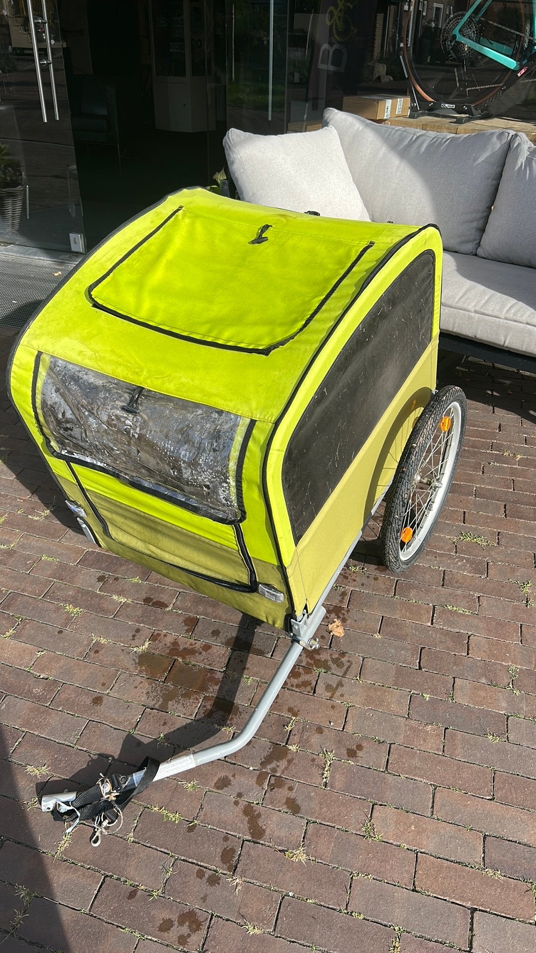 Honden aanhang kar (voor grotere hond), Ophalen, Plisport, Info@kar.nl, Opvouwbaar