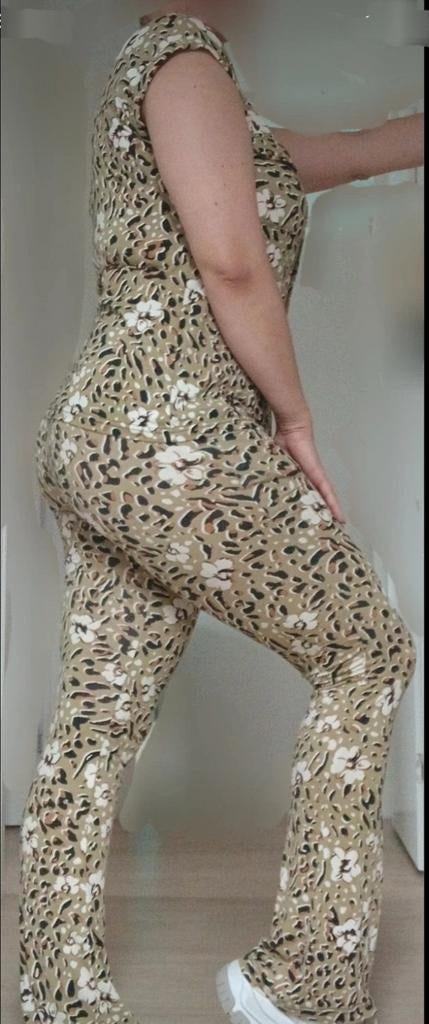 Geisha match set pak co ord panter print khaki 38 M zgan, Maat 38/40 (M), Kostuum of Pak, Geisha, Verzenden