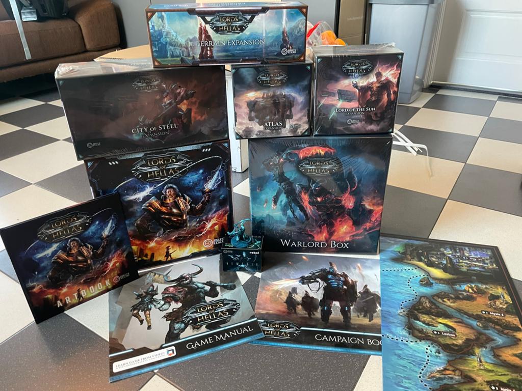 Lords of Hellas Bordspel + Expansies  in seal, Hobby en Vrije tijd, Gezelschapsspellen | Bordspellen, Een of twee spelers, Ophalen of Verzenden