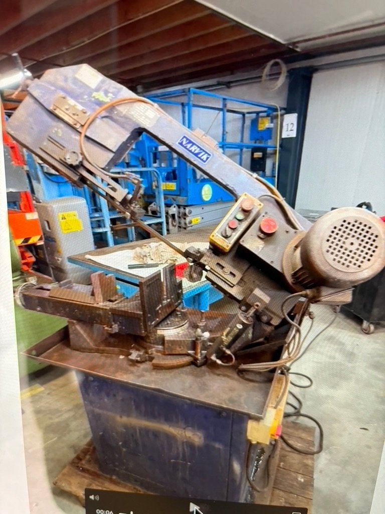 Lintzaag voort staal NARVIC, Ophalen, Gebruikt, 30 tot 70 mm, Lintzaag