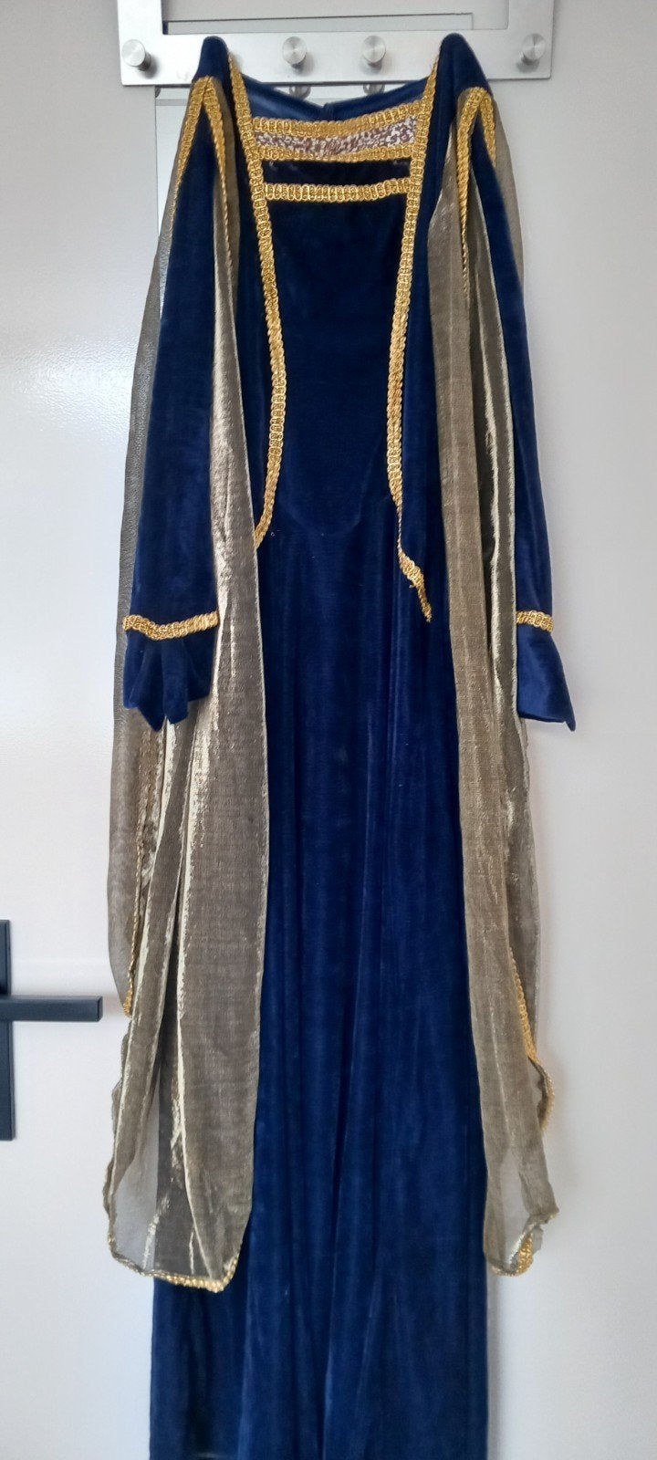 jonkvrouw, kasteelvrouw,verkleed jurk.  kleine maat 34/36, Kleding | Dames, Overige typen, Blauw, Ophalen of Verzenden, Zo goed als nieuw