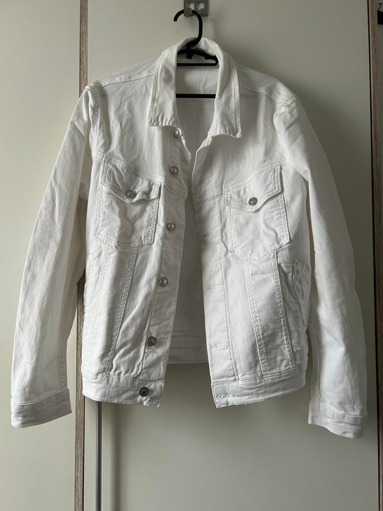 Antony Morato Witte Denim Jas - Maat M, Ophalen of Verzenden, Zo goed als nieuw, Maat 48/50 (M), Wit