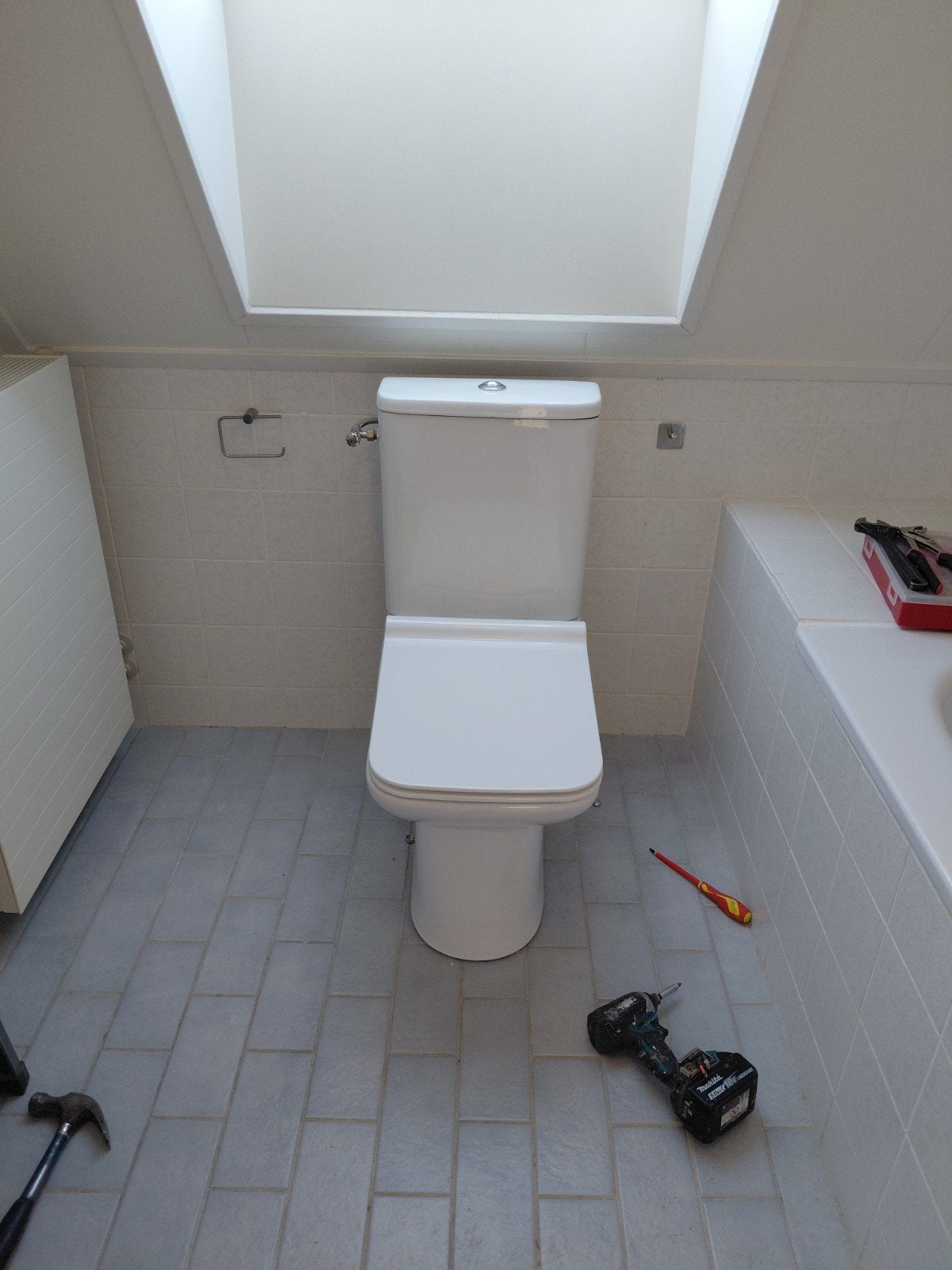 Opbouw toilet pot in goede staat, Ophalen