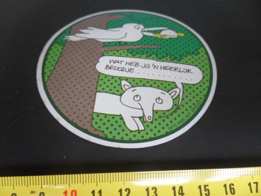 sticker Wat heb jij 'n heerlijk broodje ....... *, Ophalen, Zo goed als nieuw