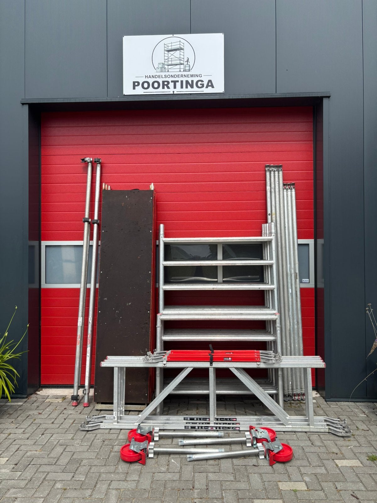 Altrex rolsteiger 10.2m wh+ incl safe rekken te koop, Ophalen, Gebruikt, Poortingaverhuur@gmail.com, 5 meter of hoger