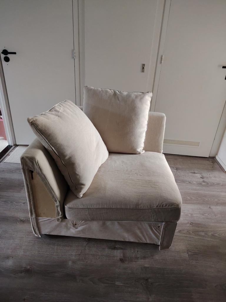 IKEA Hoekbank Element - Crèmekleurig, Gebruikt, Eenpersoons, 75 tot 100 cm, Ophalen of Verzenden