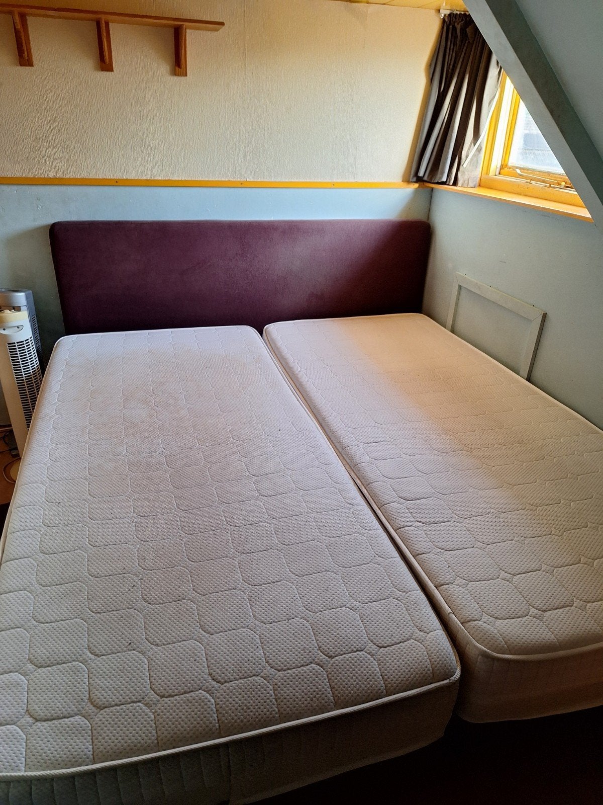 Tweepersoonsbed met matrassen, Ophalen, Gebruikt, Tweepersoons, 200 cm