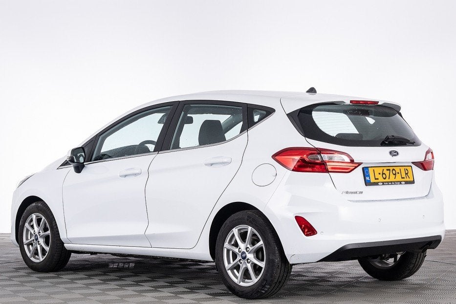 Ford Fiesta 1.0 EcoBoost Titanium Automaat | ECC ✅ 1e Eige, 12 maanden, Gebruikt, Zwart, Bluetooth