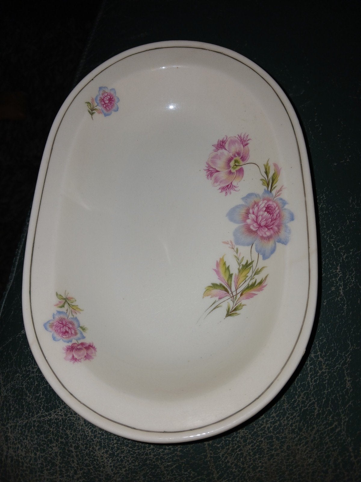 Vintage C.T. Carl Tielsch porseleinen serveerschaal - Pools, Ophalen of Verzenden
