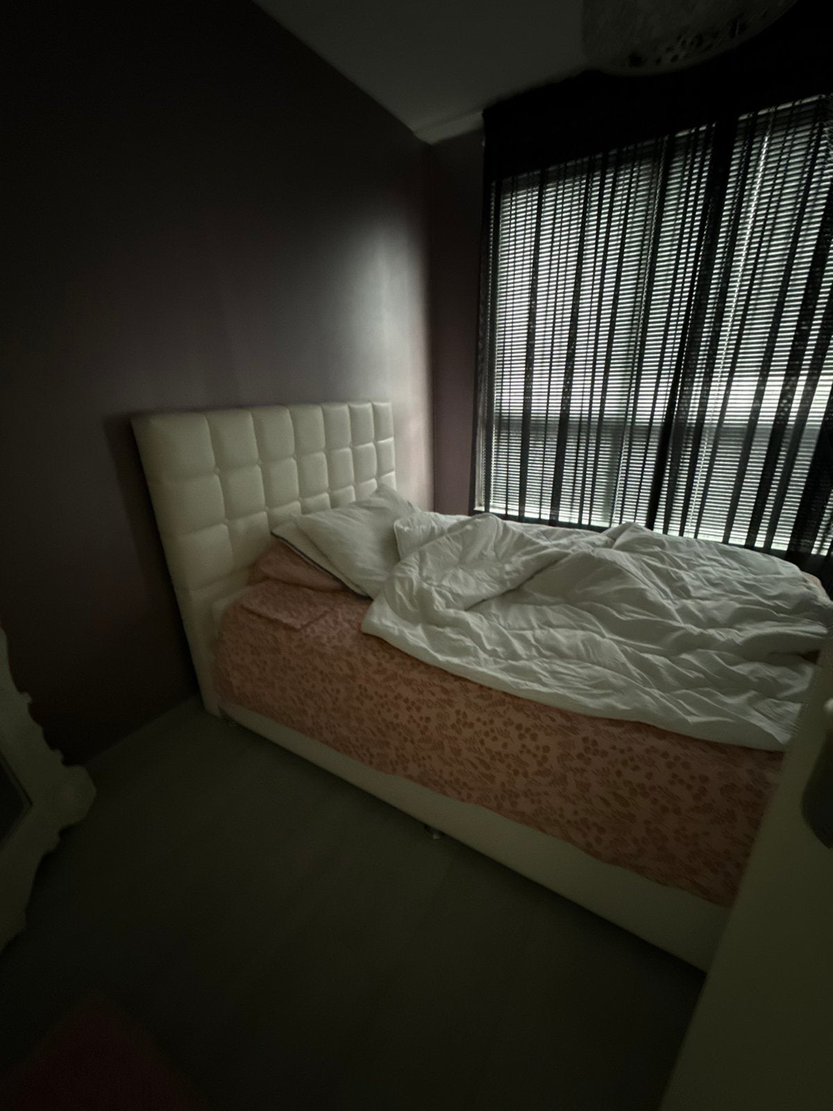 Bed 140x200, Ophalen, Overige materialen, Gebruikt, Wit