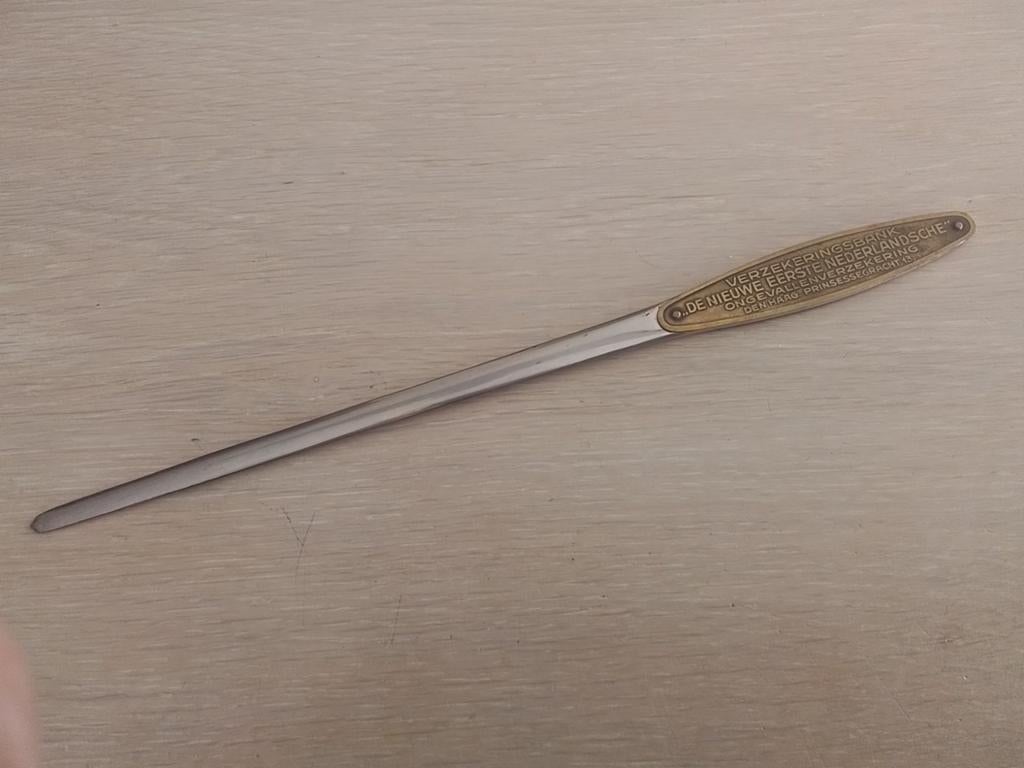 BRIEFOPENER VERZEKERINGSBANK DEN HAAG 1910 / 1920, Ophalen of Verzenden