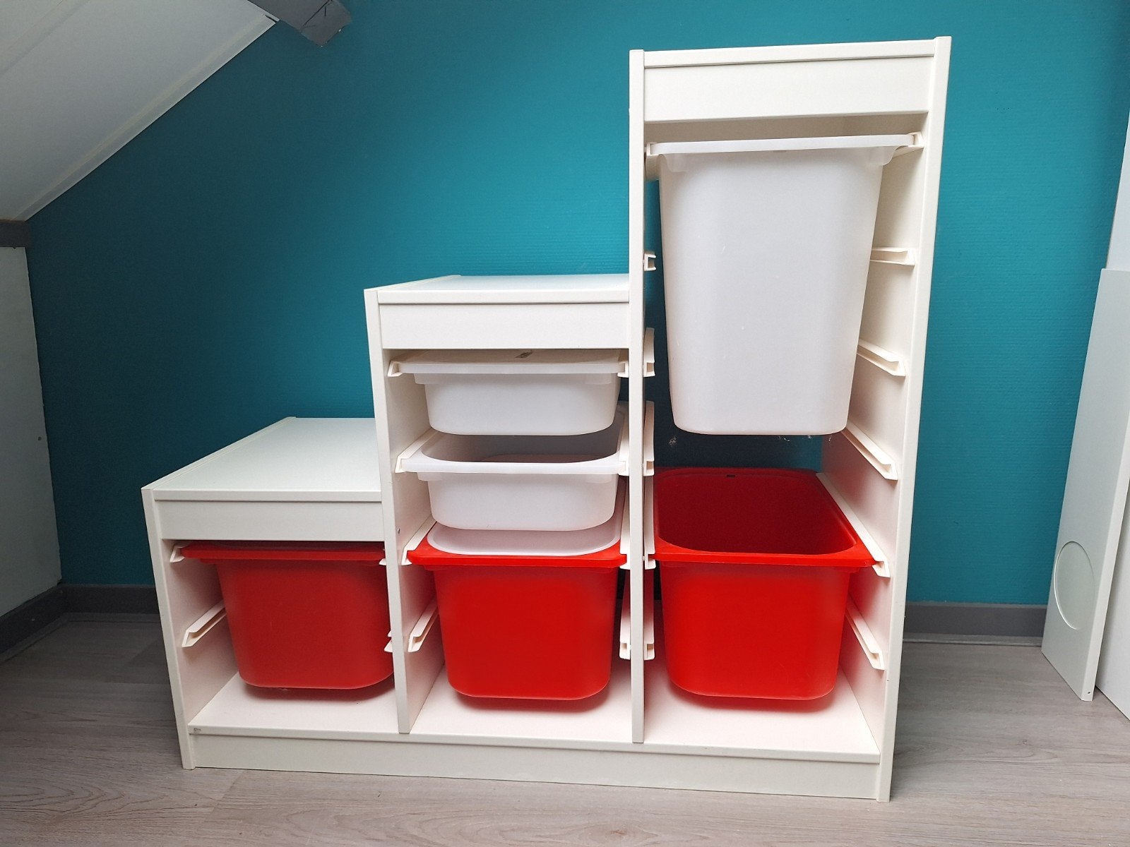 IKEA Trofast opbergkast met bakken - wit, Ophalen, Gebruikt, Kast