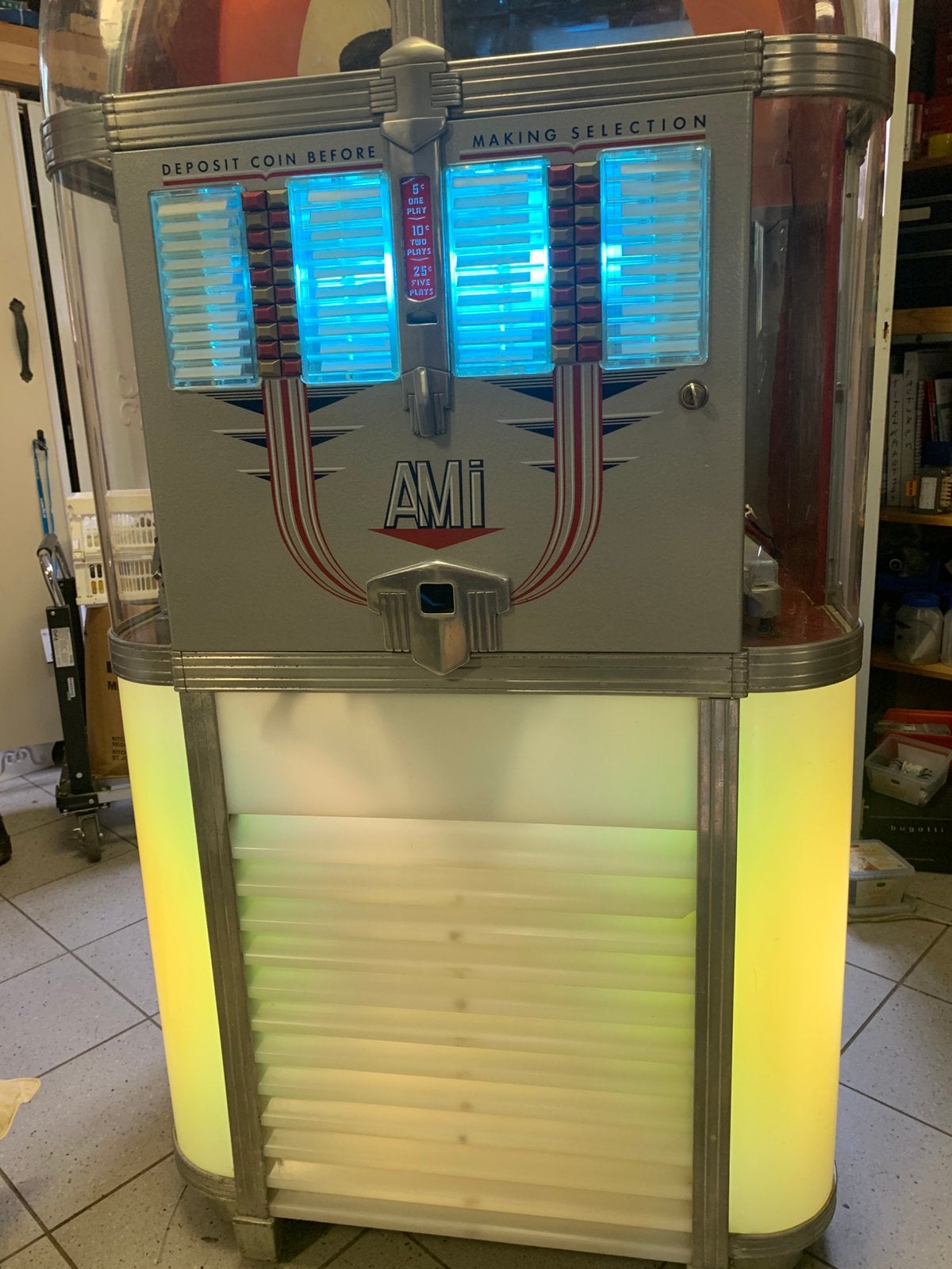 AMI c.  1949/50., Verzamelen, Automaten | Jukeboxen, Ophalen, Gebruikt, 1950 tot 1960, Ami
