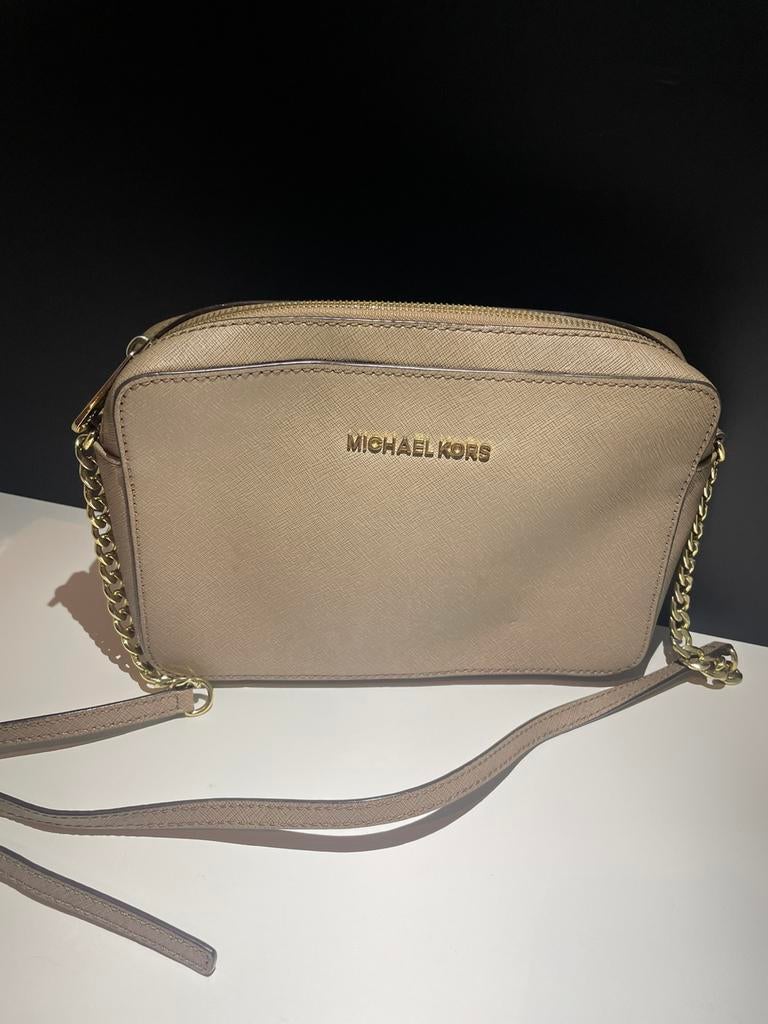 Michael Kors Jet Set L crossbody, Ophalen of Verzenden, Zo goed als nieuw, Schoudertasje