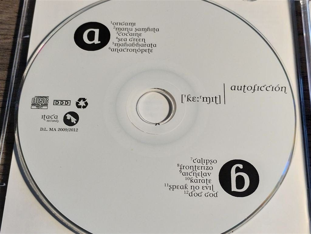 Kermit ‎– Autoficción, Ophalen of Verzenden, Zo goed als nieuw, Poprock