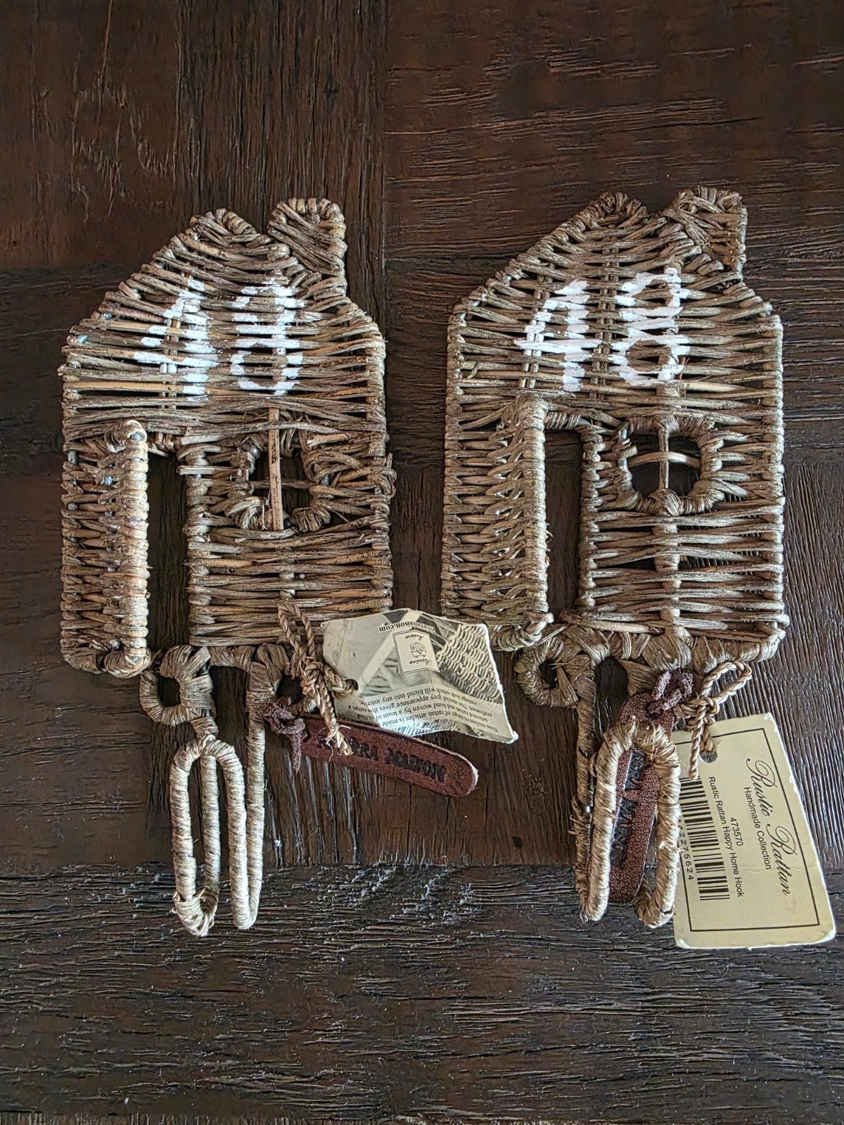 Rivièra Maison Rattan Huis Haken - Set van 2, Ophalen of Verzenden