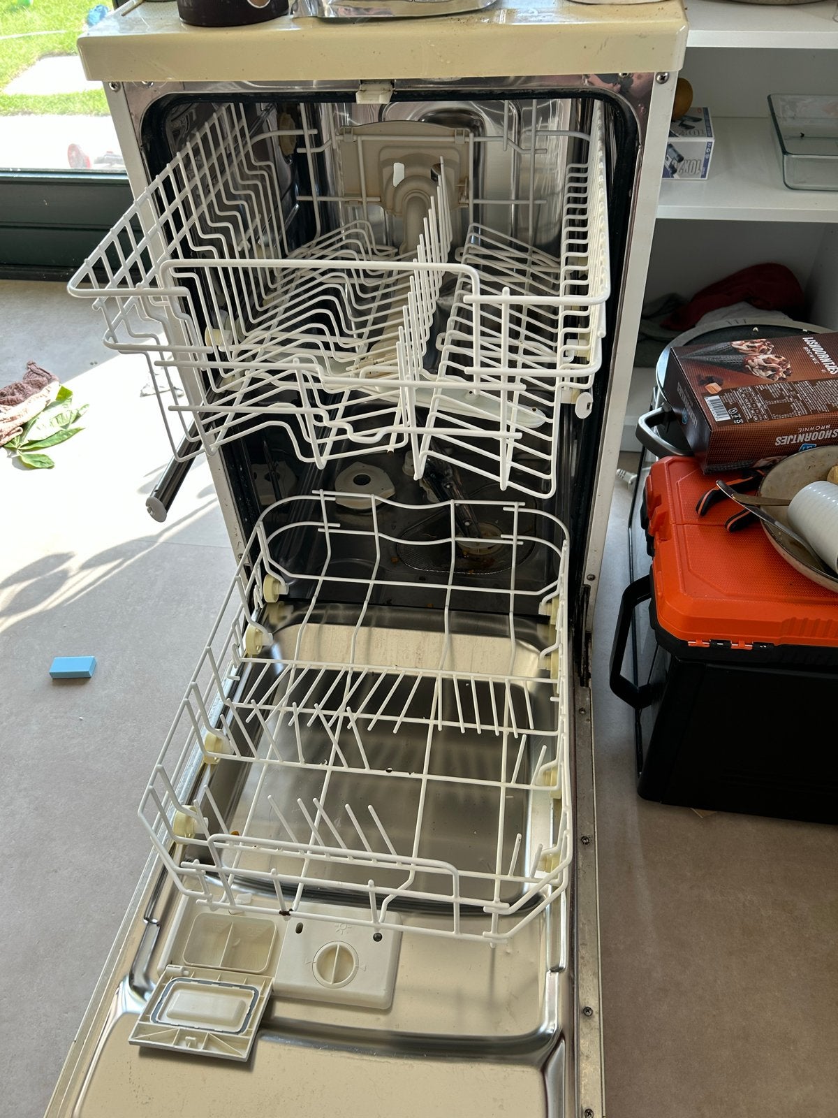 Compacte Etna vaatwasser - werkt perfect!, Ophalen, Gebruikt, Minder dan 85 cm, 45 tot 60 cm