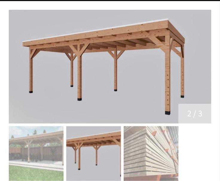 Nieuw Bouwpakket Overkapping 735x302 cm - Ongebruikt, Tuin en Terras, Overkappingen, Ophalen, Nieuw, Overige typen