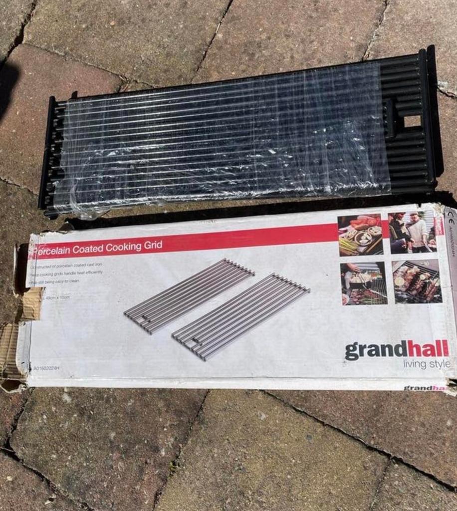 Grandhall Porselein Gecoat Gietijzeren Kookrooster Set, Tuin en Terras, Barbecue-accessoires, Ophalen of Verzenden, Nieuw