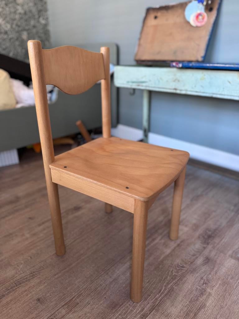 Kinderstoel hout, Kinderen en Baby's, Kinderkamer | Tafels en Stoelen, Ophalen, Zo goed als nieuw, Stoel(en)