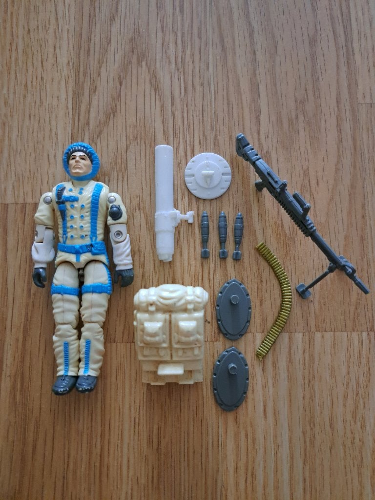 G.I. Joe; Sub-zero (compleet) met File-card, Ophalen of Verzenden, Gebruikt