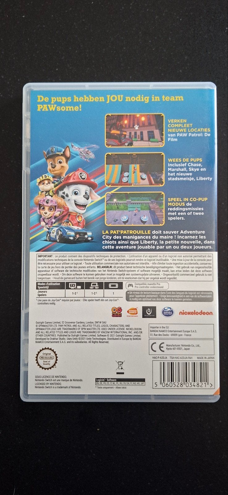 Paw Patrol: The Movie Adventure City Calls (Nintendo Switch), Avontuur en Actie, 1 speler, Eén computer, Ophalen of Verzenden