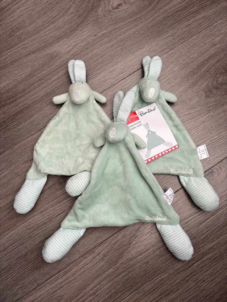 G046 bambino konijn konijntje groen, Ophalen of Verzenden, Zo goed als nieuw, Konijn
