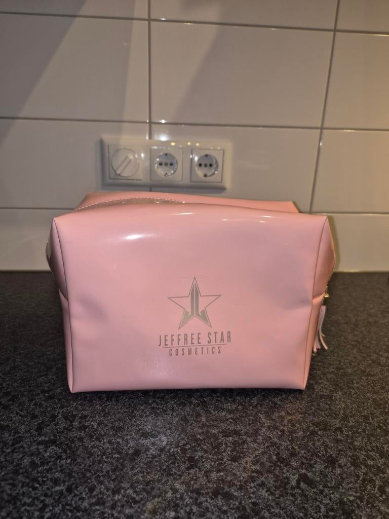 Jeffree Star makeup toilettas, Ophalen of Verzenden, Zo goed als nieuw, Roze, Dame