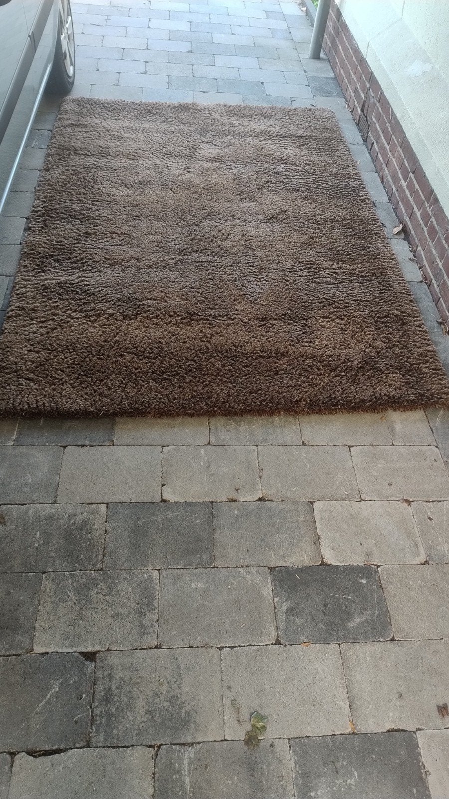 Bruin vloerkleed, hoogpolig en zacht, Huis en Inrichting, Stoffering | Tapijten en Kleden, Ophalen, 100 tot 150 cm, Bruin, 150 tot 200 cm