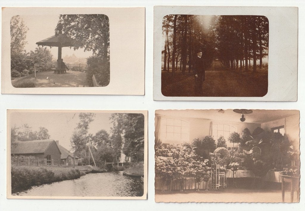 Partij van 23 oude fotokaarten hoofdzakelijk Nederland, Verzenden
