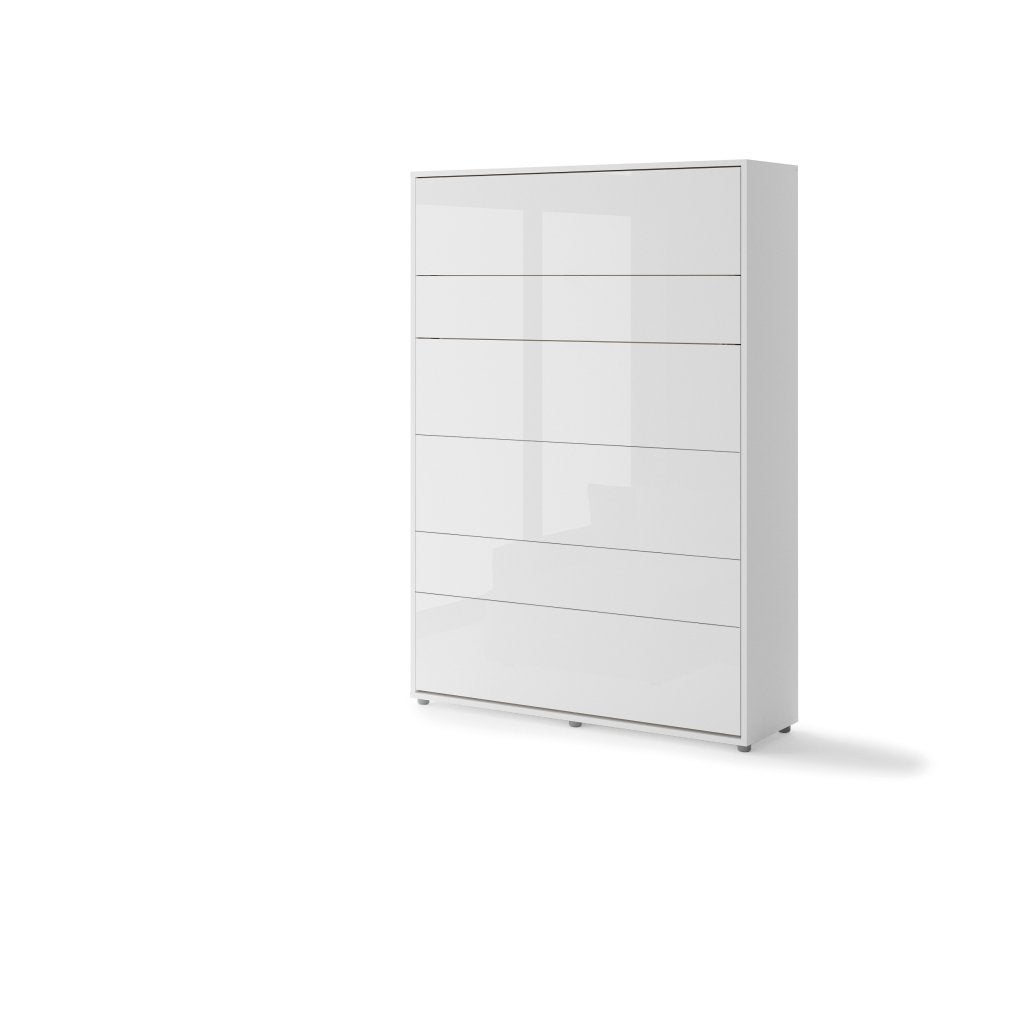 Concept opklapbed verticaal - 140x200 - Wit hoogglans, Huis en Inrichting, Slaapkamer | Bedden, Niet ingevuld, Niet ingevuld, Niet ingevuld