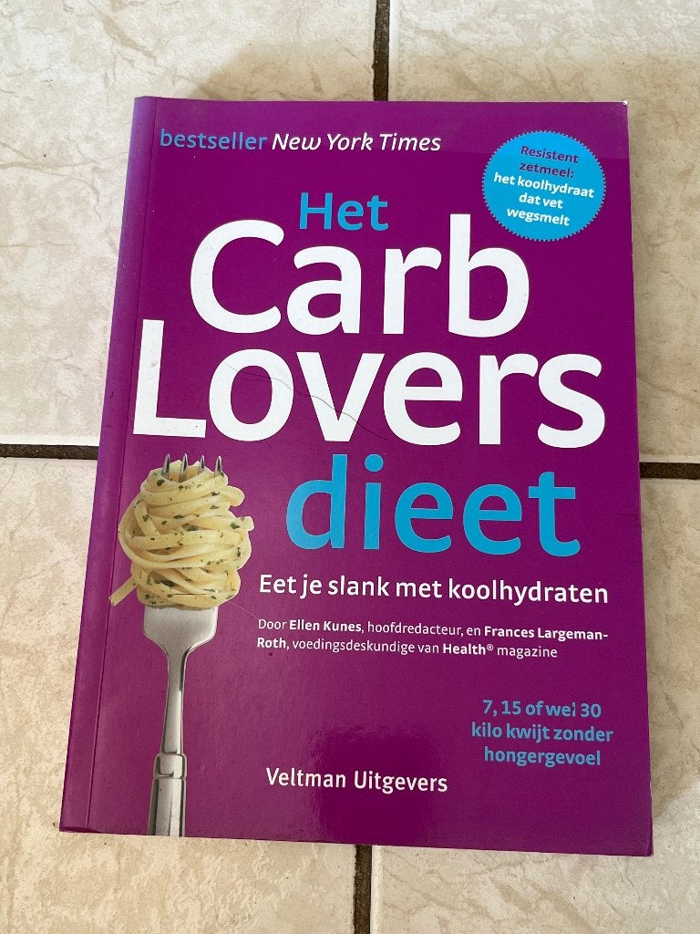 Carb Lovers dieet kookboek, Ophalen of Verzenden, Zo goed als nieuw, Overige gebieden