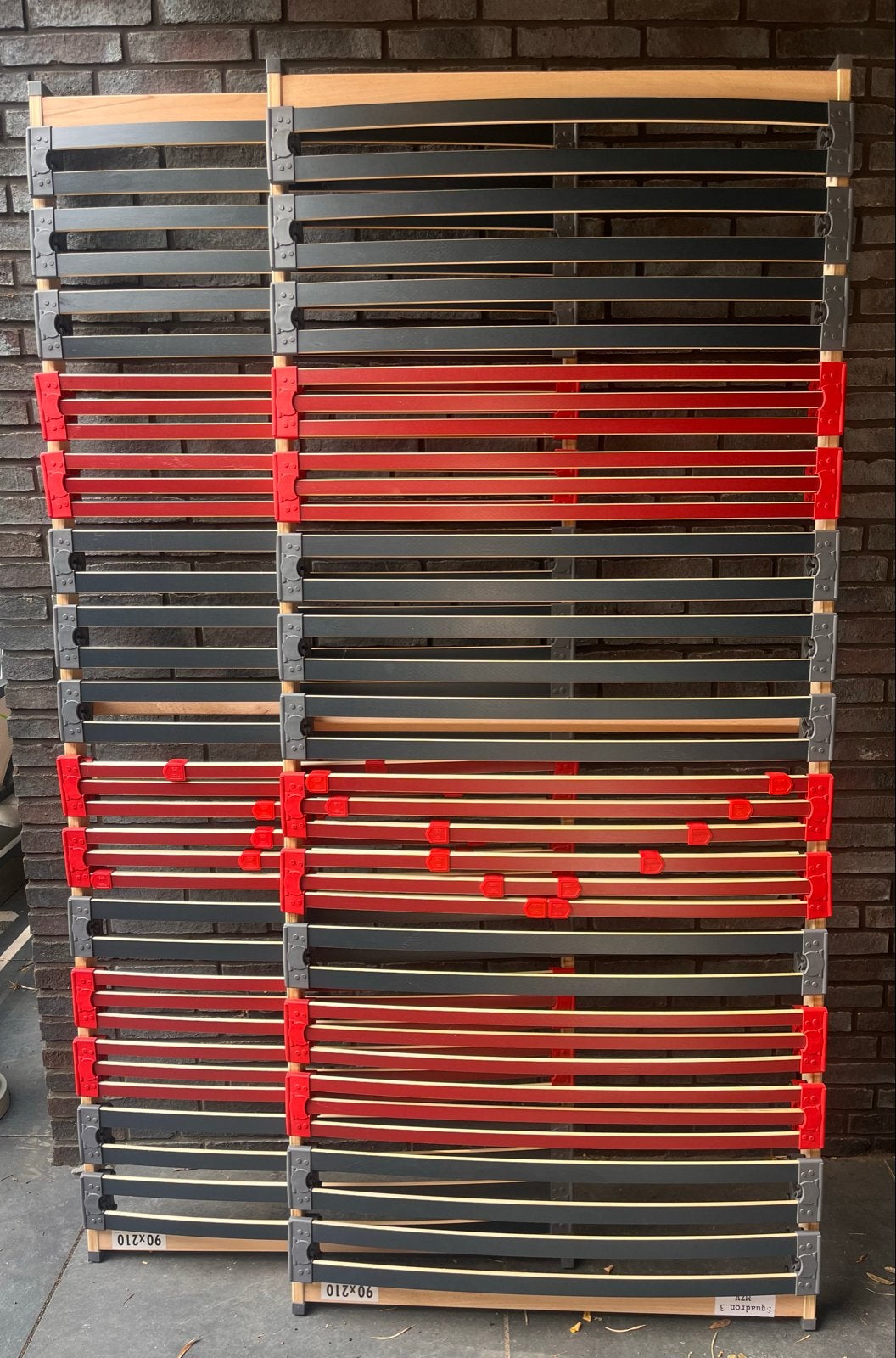 Lattenbodem 90x210 cm (2 stuks) Zo goed als nieuw, Ophalen, 90 cm, Eenpersoons, 210 cm