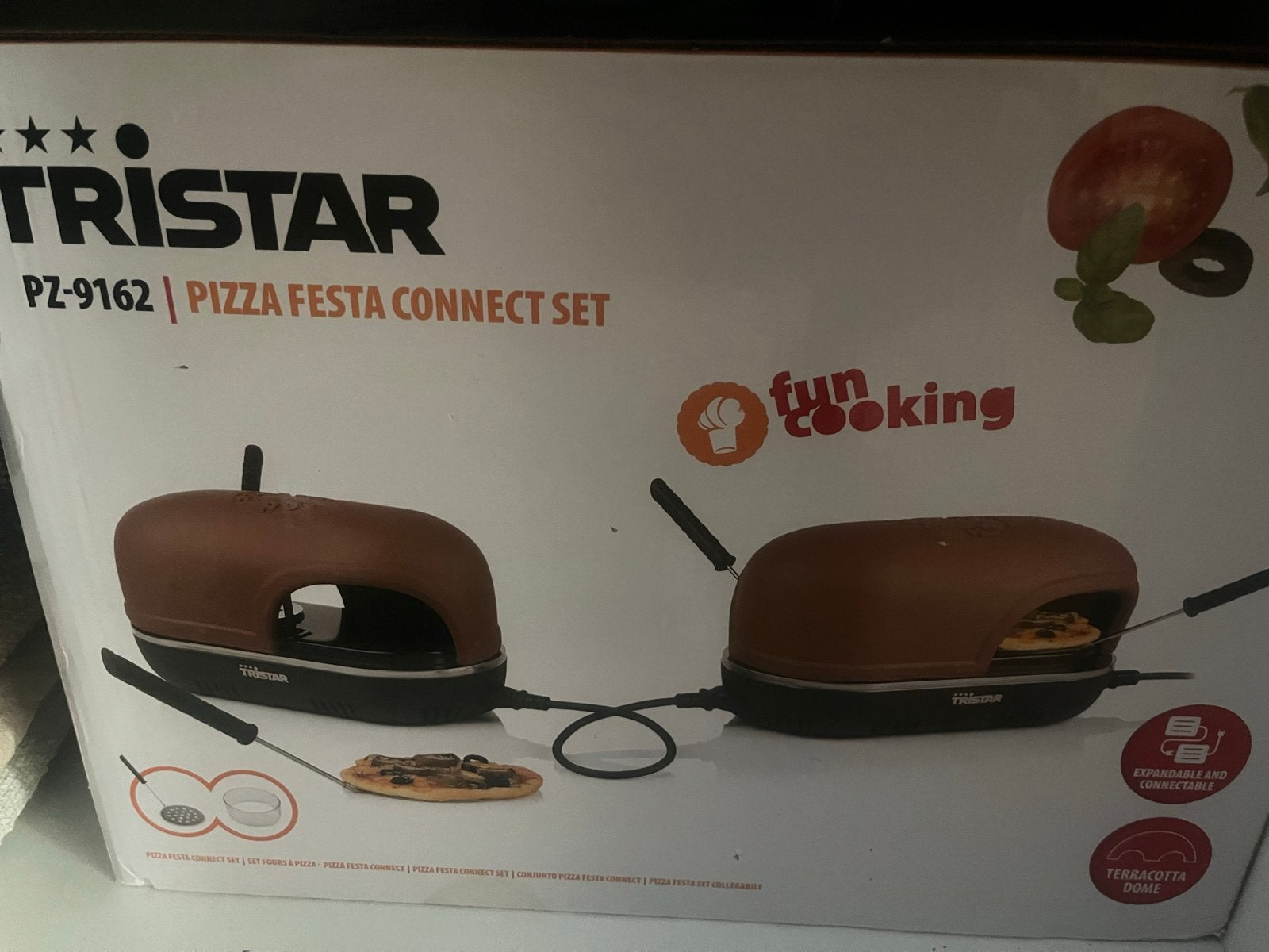 Tristar PZ-9162 Pizza Festa Connect Set - Nieuw in doos, Ophalen, Nieuw, Tristar, Pizzaoven