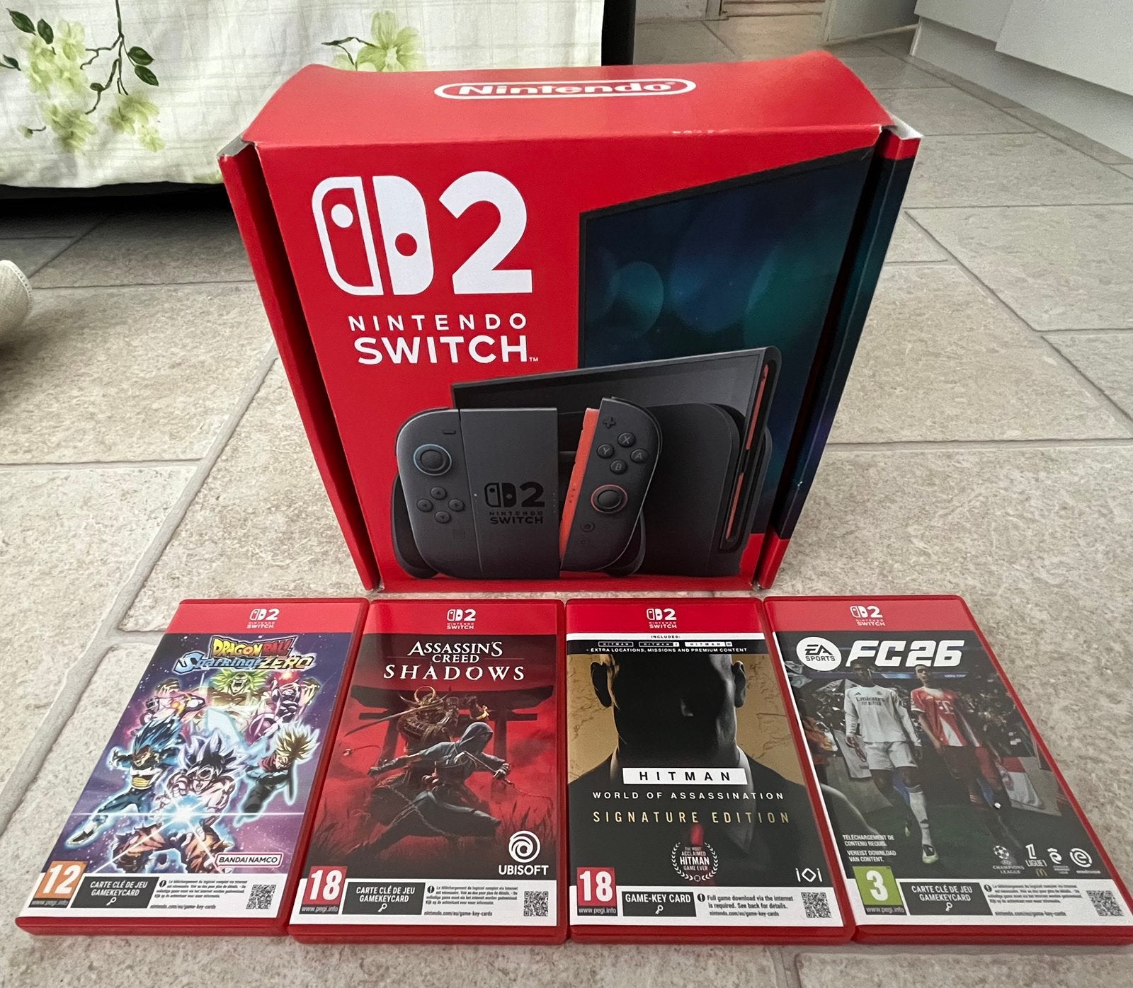 Nintendo Switch 2 met 4 games - (NIEUW), Spelcomputers en Games, Met games, Met 2 controllers, Nieuw, Ophalen of Verzenden